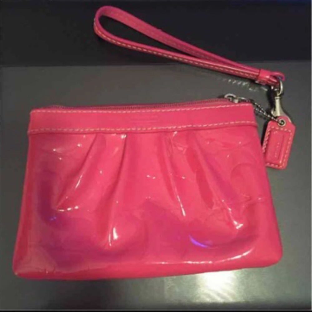Pink Coach Wristlet
